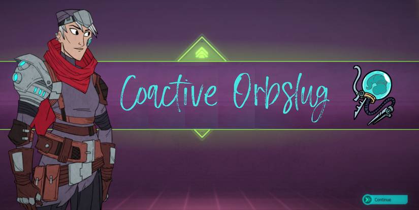 graft that is a little slug in a blue orb attached to a needle.