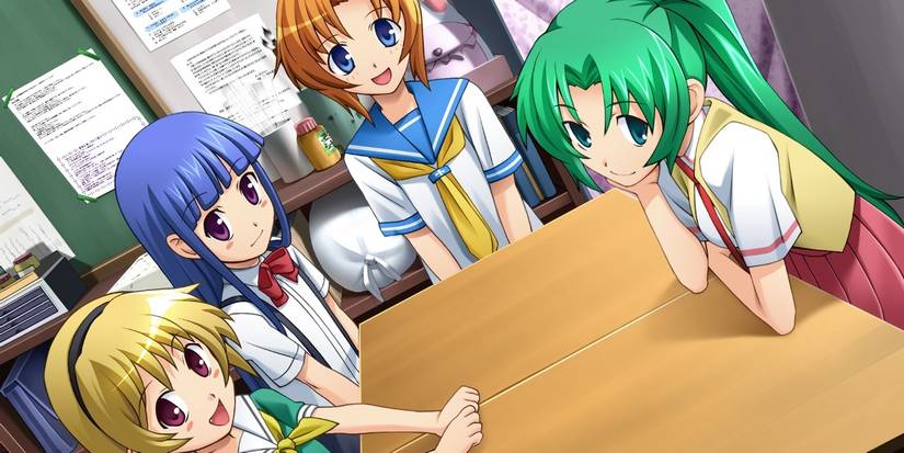 visual novel higurashi artwork