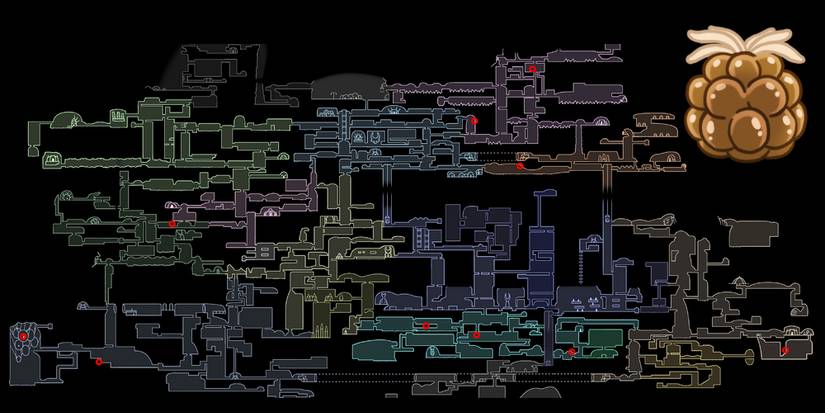 what bluddsacs look like and where to find all of them on the map.