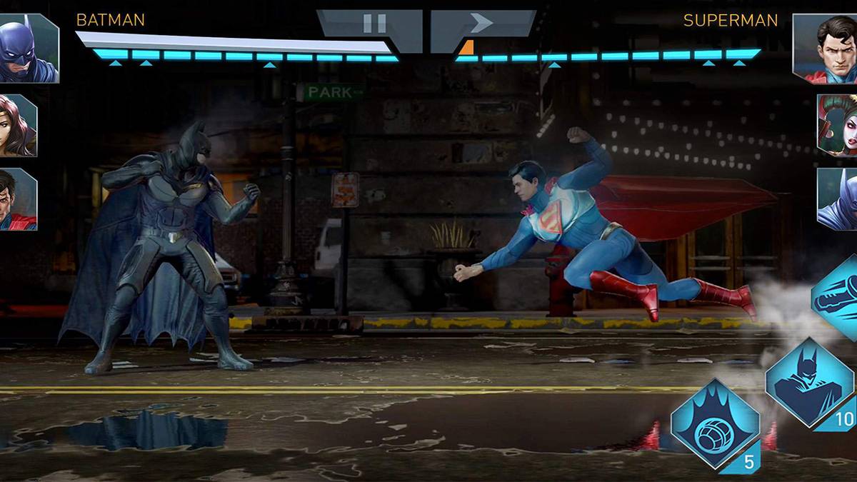 Injustice 2 Superman vs. Batan
