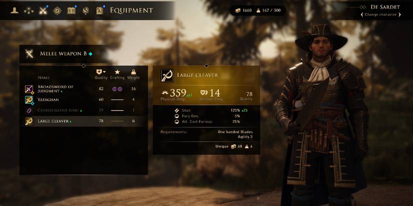 Large Cleaver weapons page