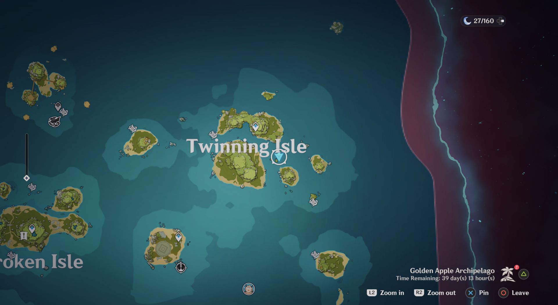 twinning isle chest map