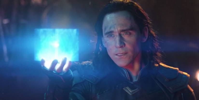 loki shows the tesseract in avengers endgame