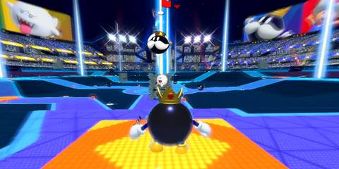 Using a Dash Panel in Mario Golf: Super Rush