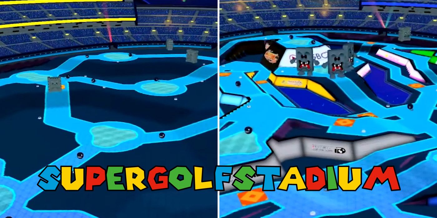 The Super Golf Stadium in Mario Golf: Super Rush