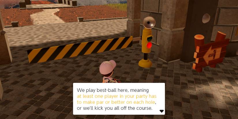 Instructions in Mario Golf: Super Rush