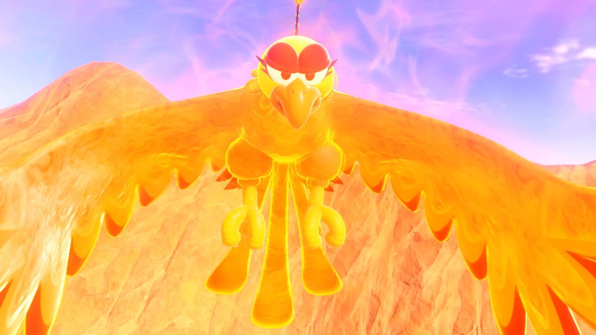The Sacred Flamebeast boss in Mario Golf: Super Rush