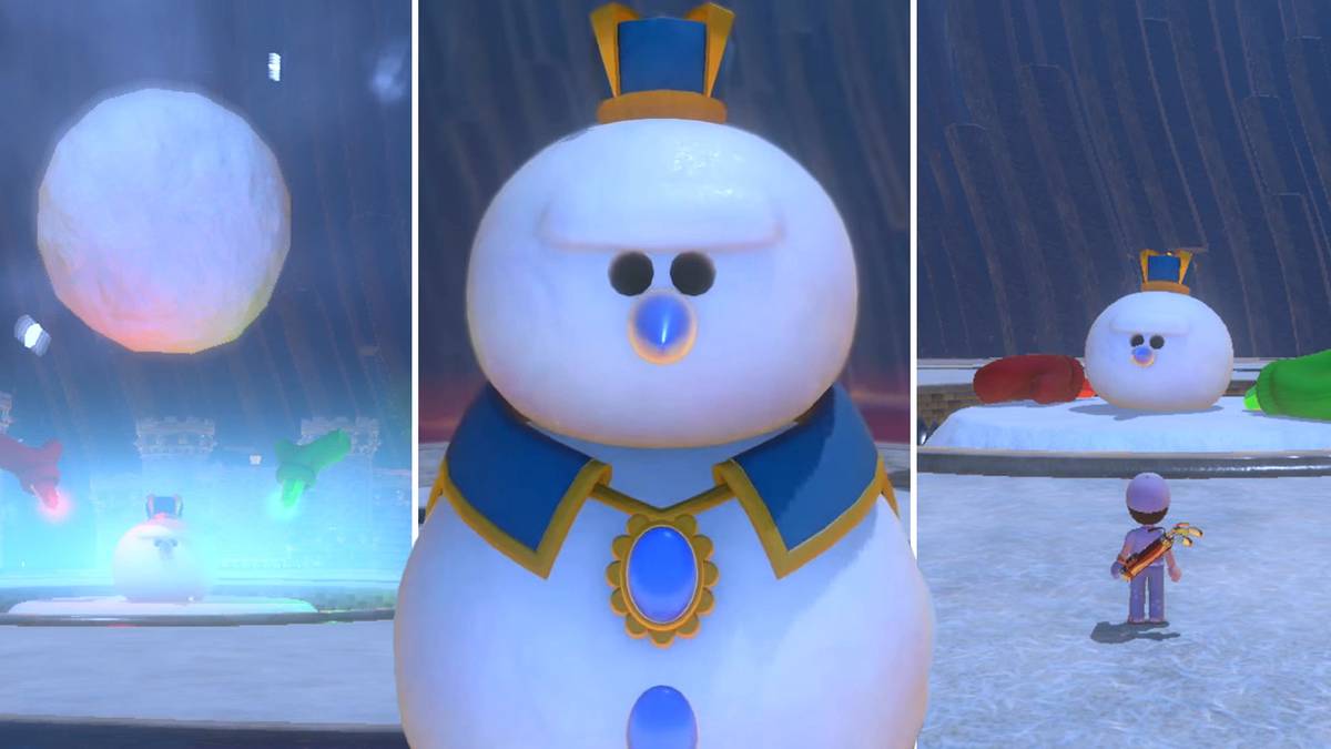 The Snow King boss in Mario Golf: Super Rush