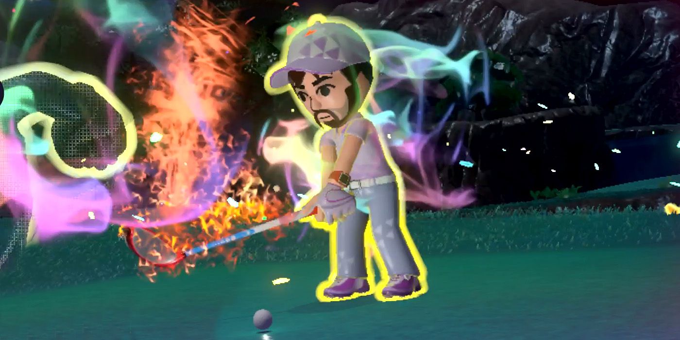 Using a special shot in Mario Golf: Super Rush