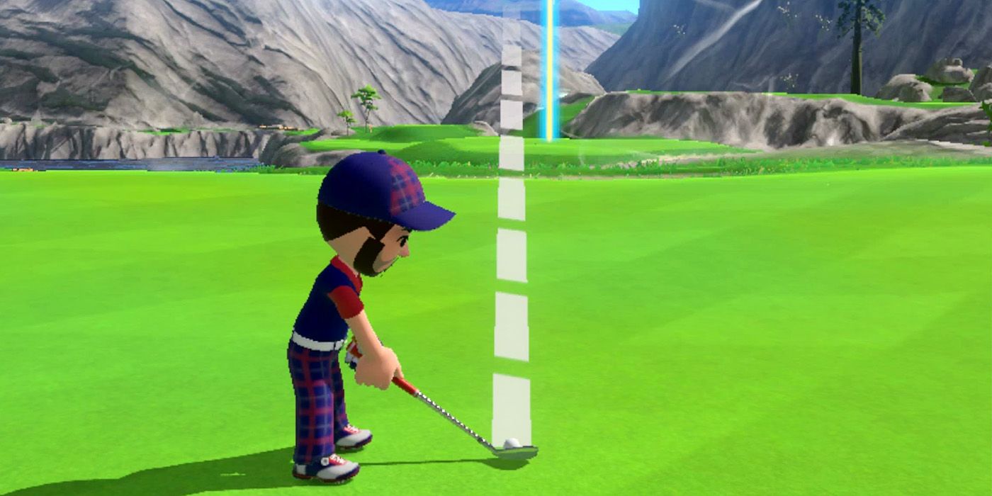 Players will need to adjust their shots to account for wind in Mario Golf: Super Rush