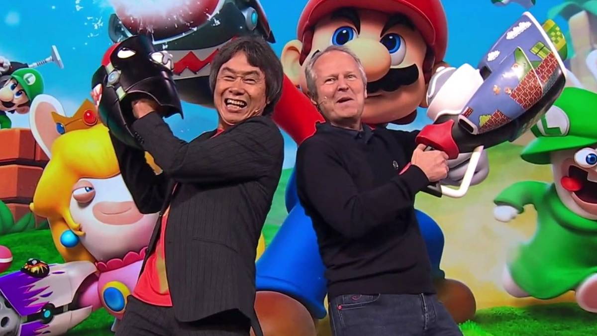 mario + rabbids kingdom battle ubisoft e3 2017 miyamoto
