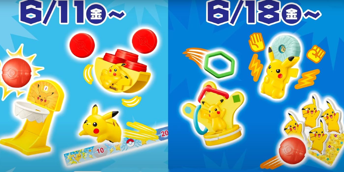 mcdonalds pikachu pokemon happy meal toys