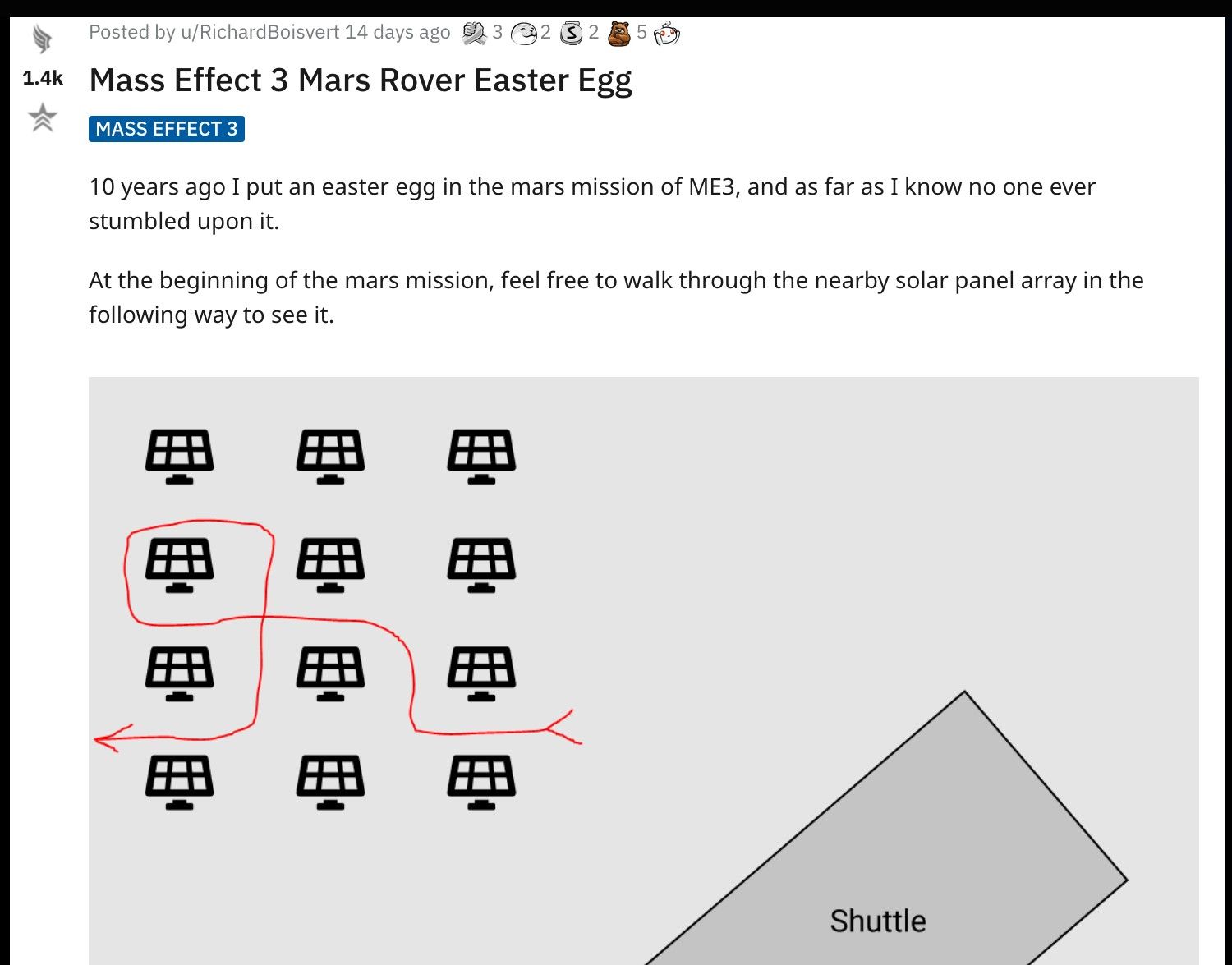 mars easter egg reddit extended
