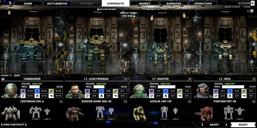 Additional Pilot screen