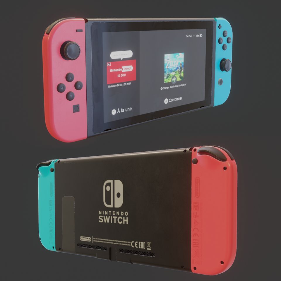 Incredible Nintendo Switch 3D Model Looks Exactly Like the Real Thing