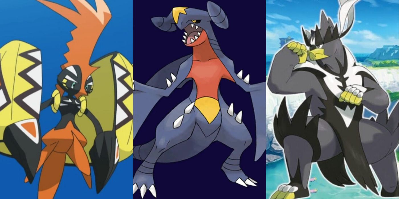 Tapu Koko, Garchomp, and Urshifu