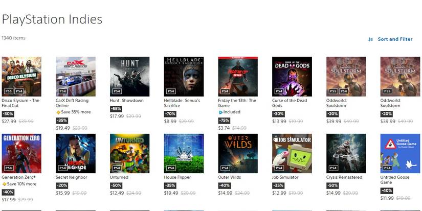 sony playstation store sale indies