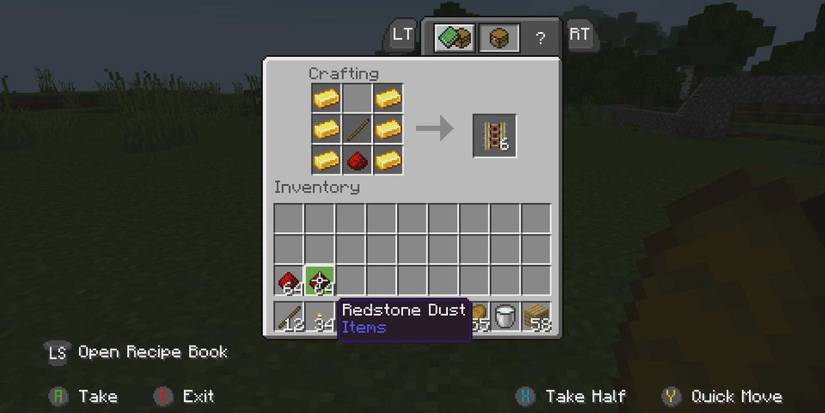 Minecraft: Powered Rail Recipe