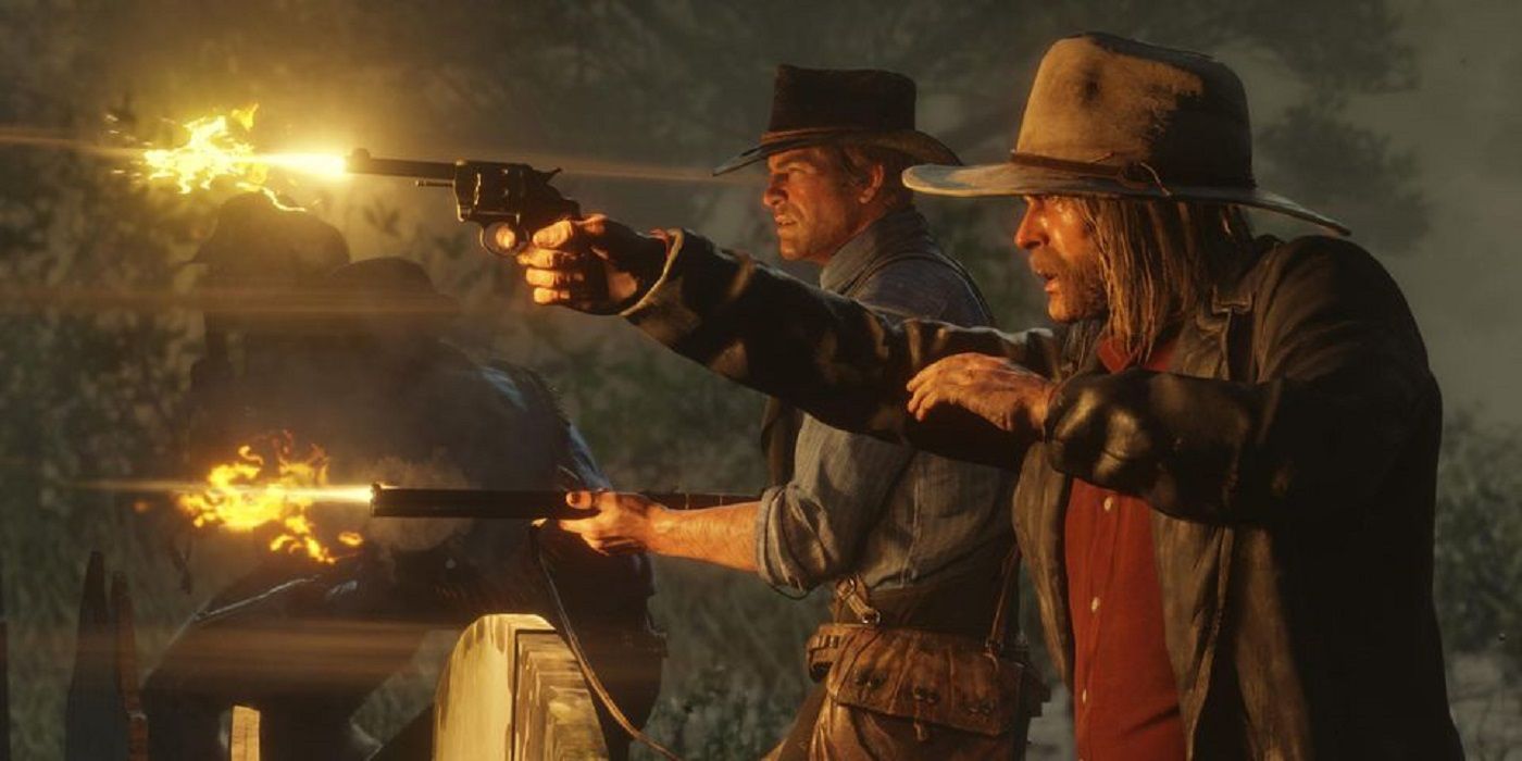 red dead redemption gunfire screenshot