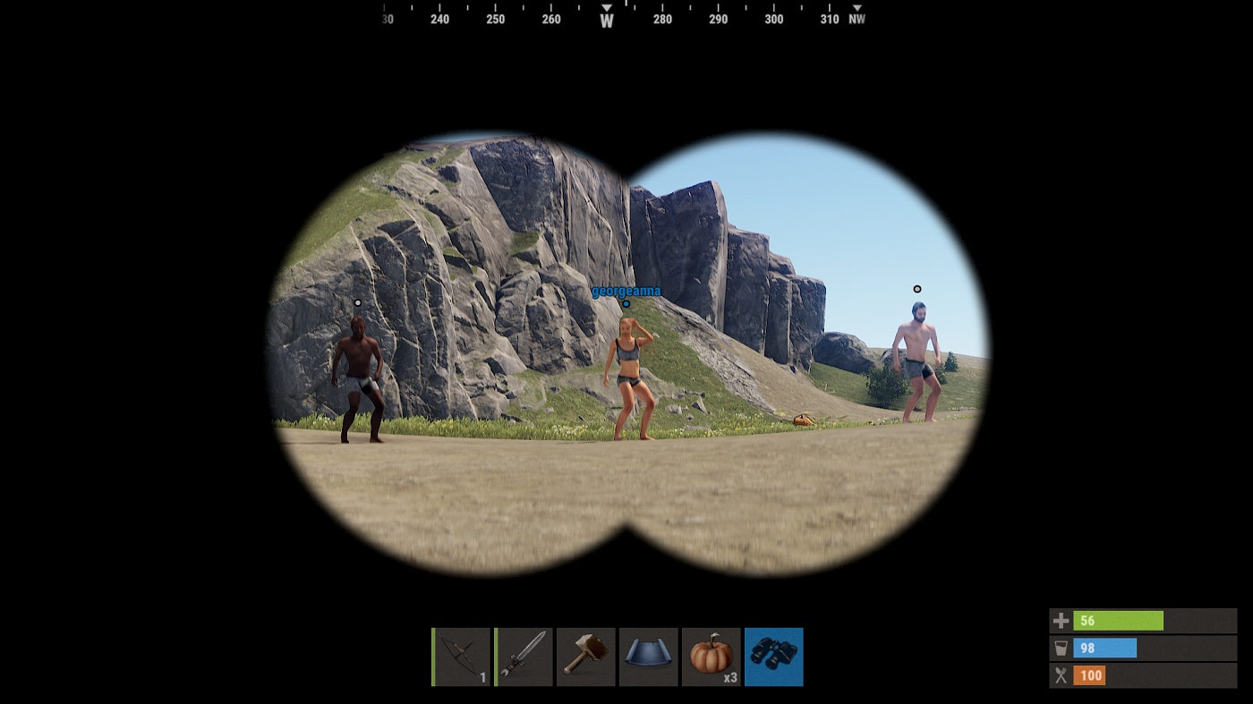Screenshot from Rust showing the new Contacts System.