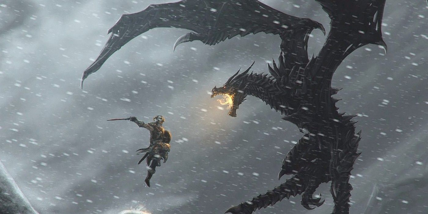 skyrim warrior leap vs alduin