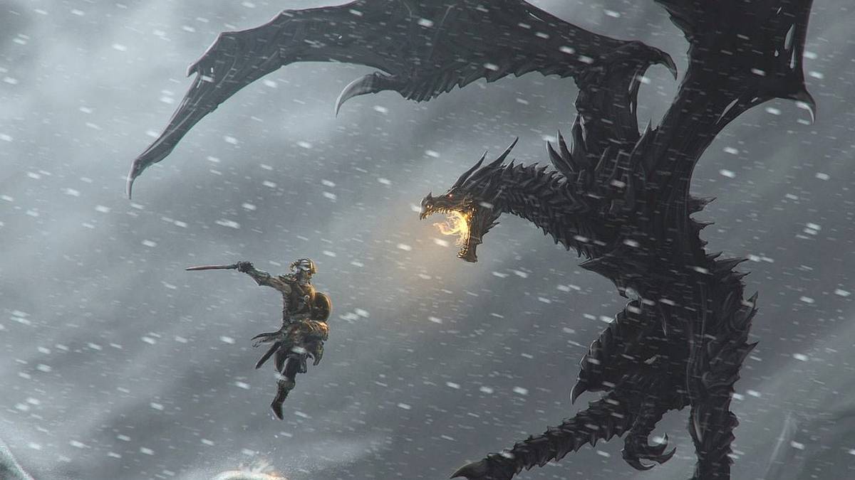skyrim warrior leap vs alduin