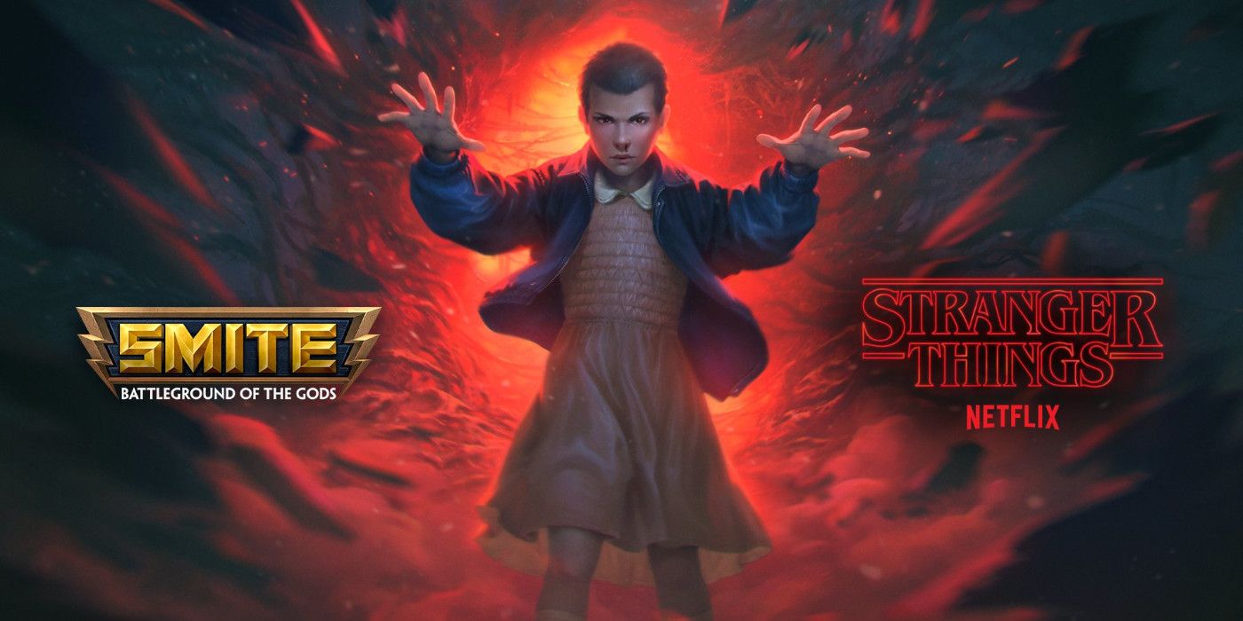 eleven-posed-with-smite-and-stranger-things-logos