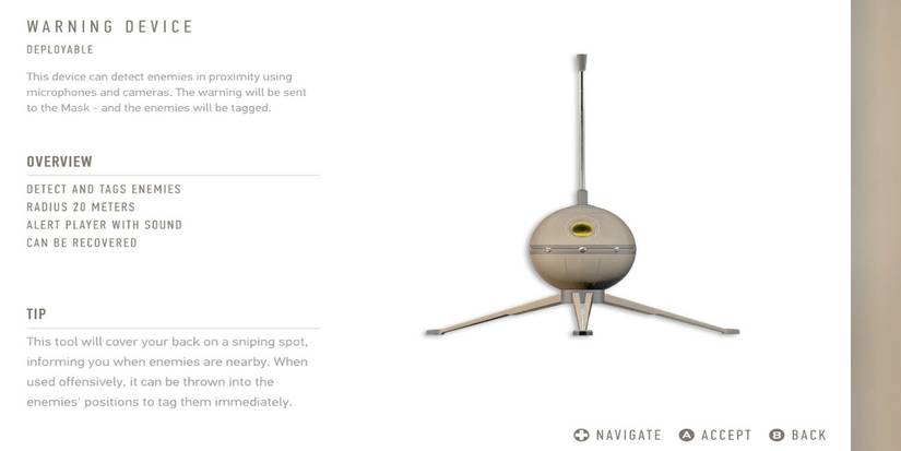 Warning Device description