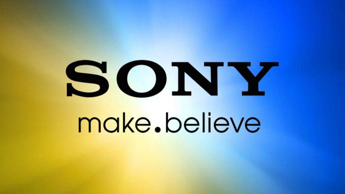 sony yellow and blue logo