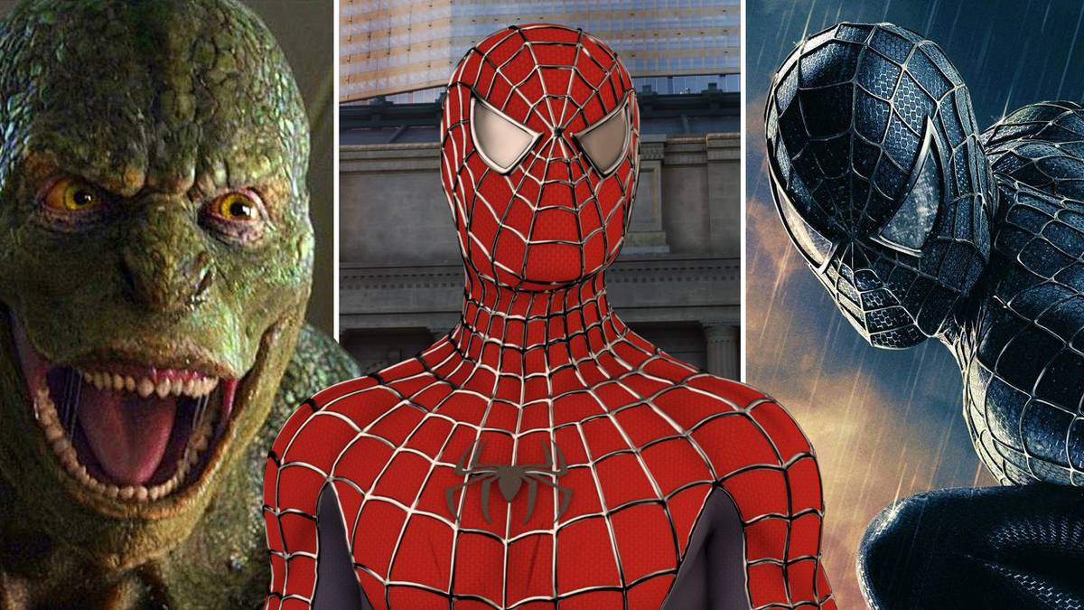 The Lizard in The Amazing Spider-Man and Tobey Maguire's Spider-Man (Red and Black suits)