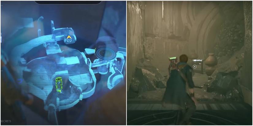 location on the map and in person of the 3rd chest in the area.