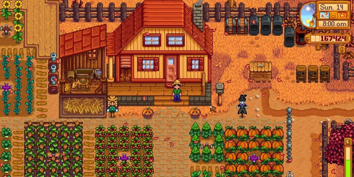 Stardew Valley Farm in the fall.