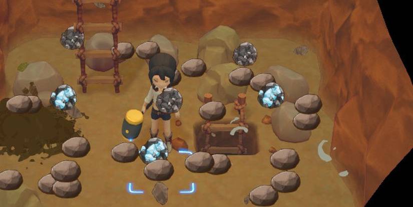 story of seasons olive town mining for ore