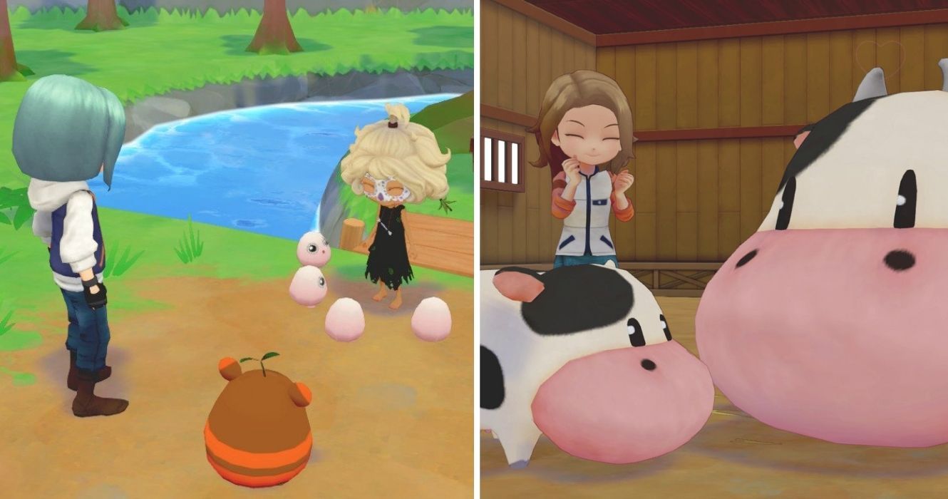 story of seasons olive town shrine and breeding cows