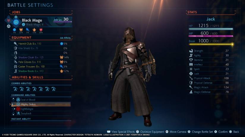 What is the max level in final fantasy origin demo