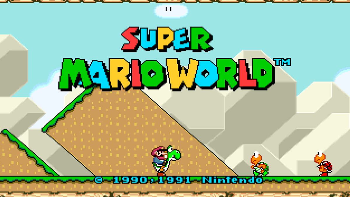 super mario title screen