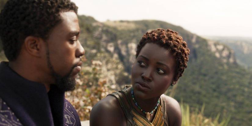 t'challa and nakia talking in black panther 2