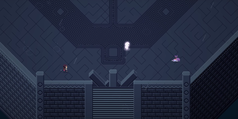 player shooting an arrow through The Soul, image of the titan soul.