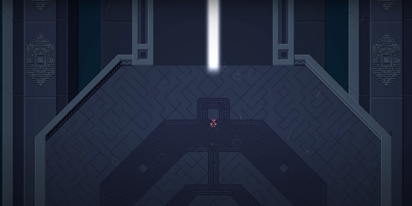 area with a big white light that leads to the turth boss fight area.