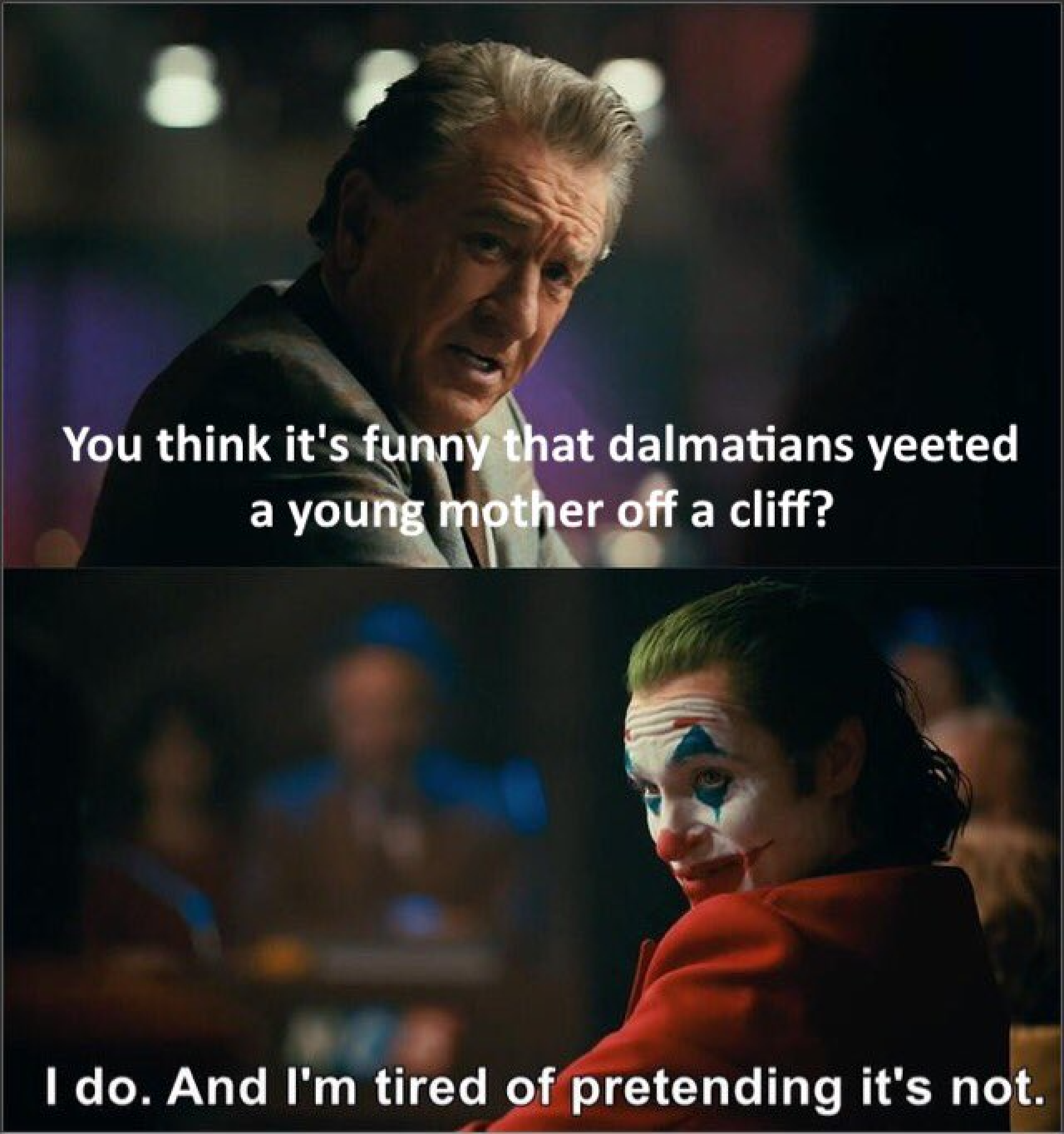 Joker meme.