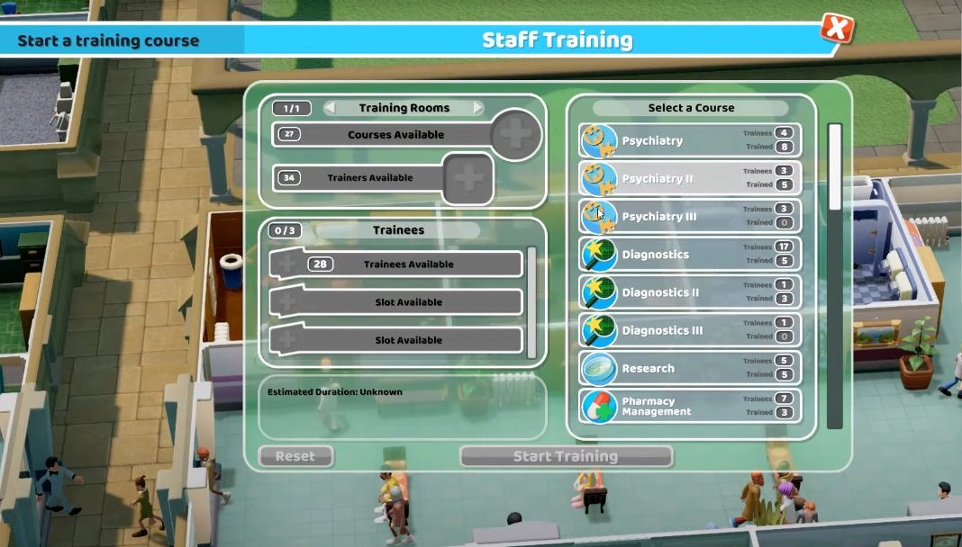 Two Point Hospital How to Train and Promote Staff
