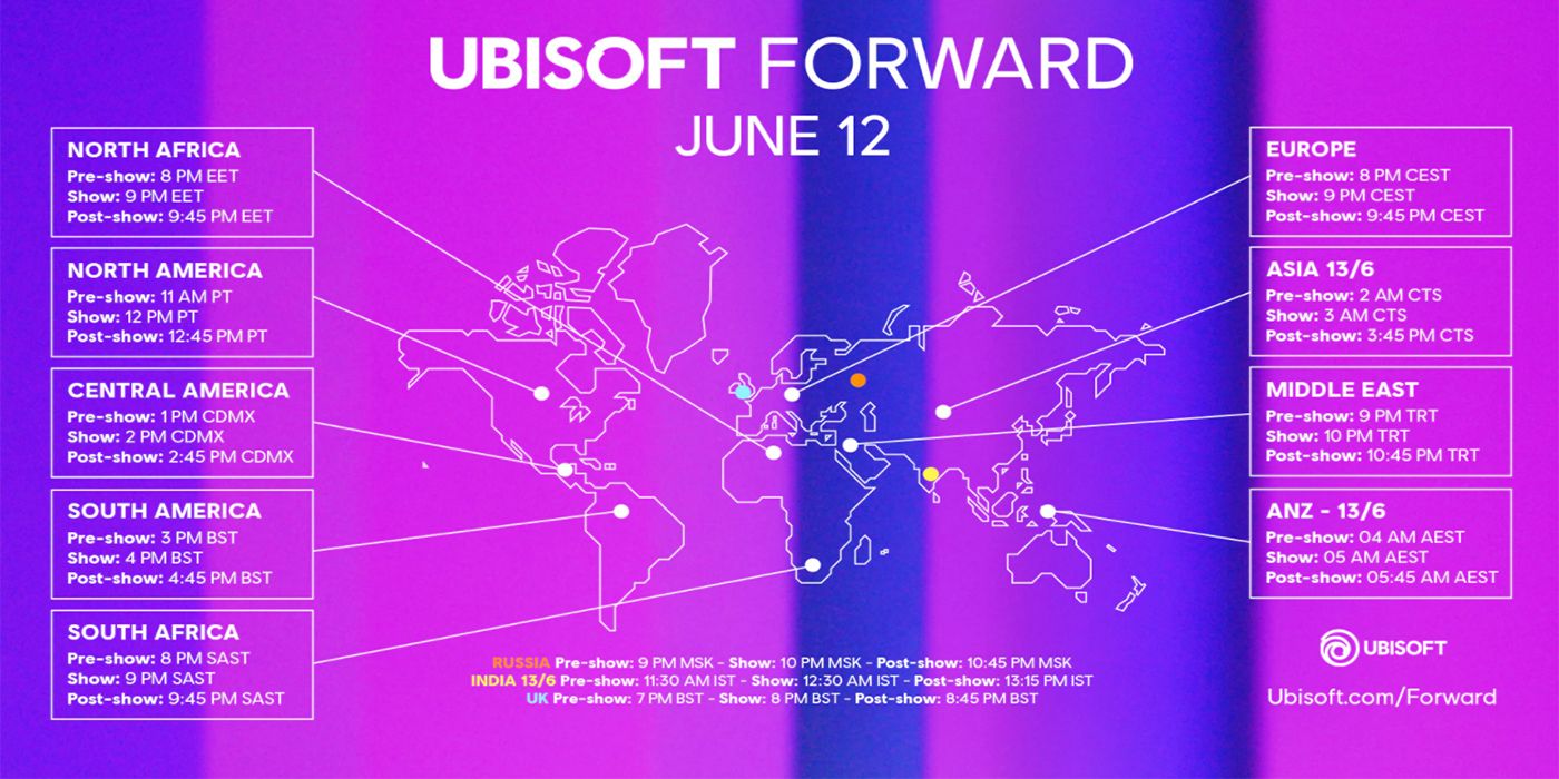 Ubisoft Forward times