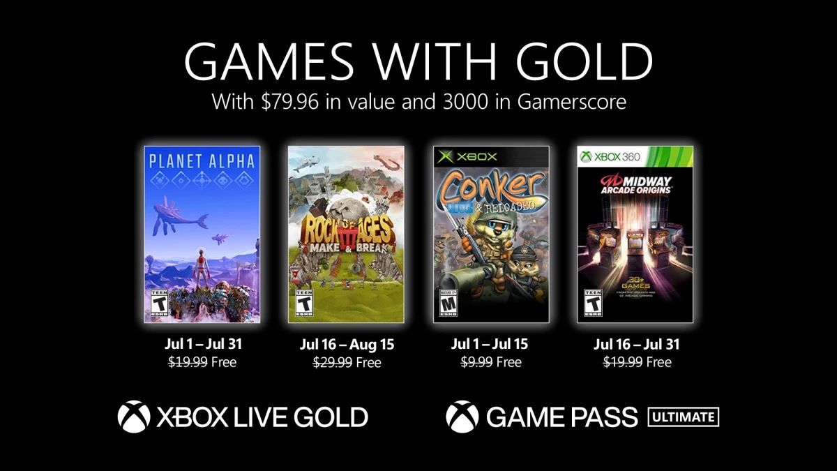 Xbox live gold july 2025 2020