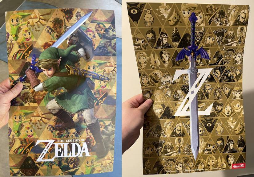 the legend of zelda gamestop poster