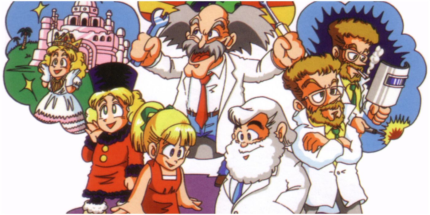 Promo art featuring characters from Wily & Right No RockBoard: That's Paradise