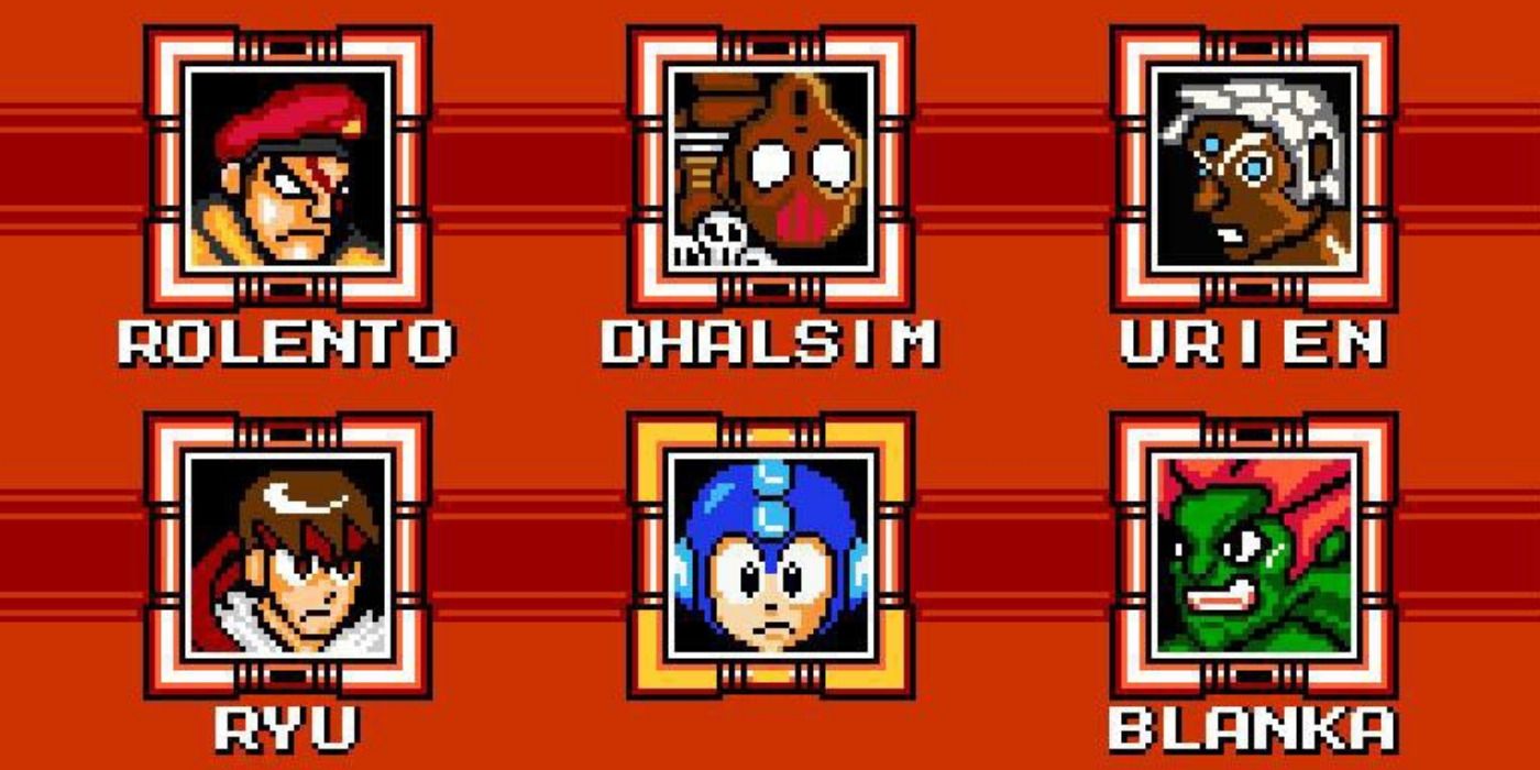 character select screen from Street Fighter X Mega Man