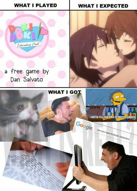 Doki Doki Literature Club: what I expected vs what I got