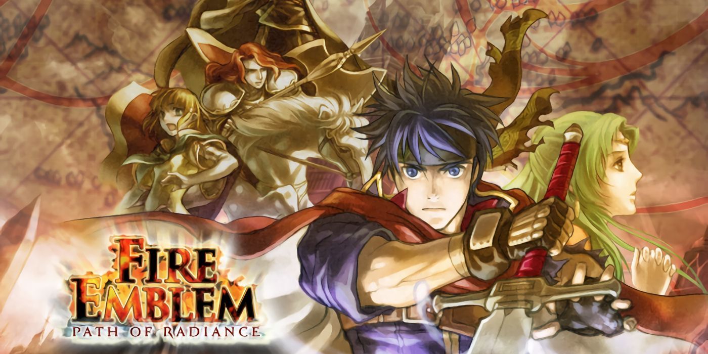The box art featuring characters from Fire Emblem Path Of Radiance