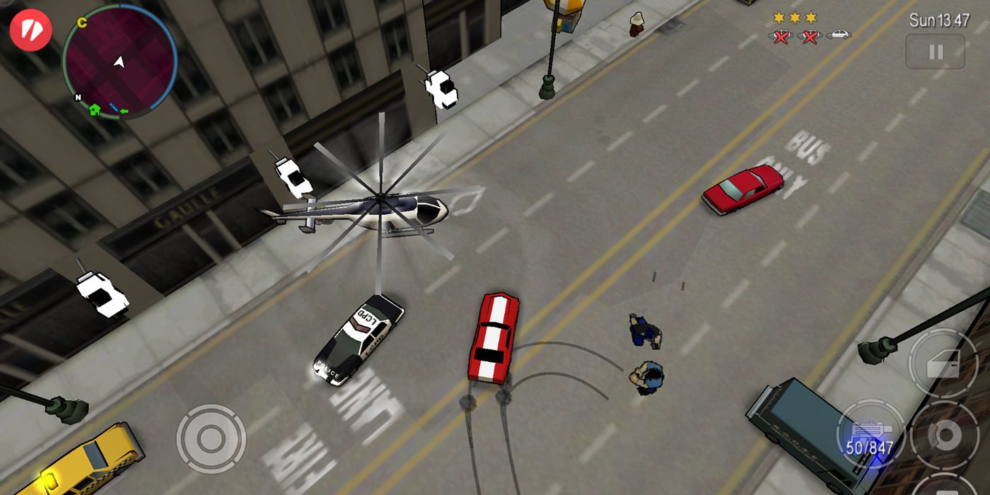 Evading police in Grand Theft Auto: Chinatown Wars