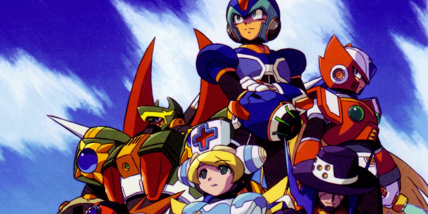 Promo art featuring characters from Mega Man X: Command Mission